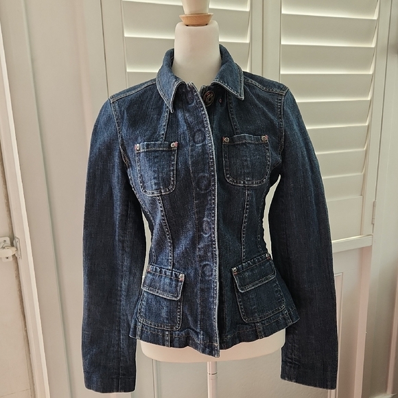 Elie Tahari Jackets & Blazers - Elie Tahari Denim Jacket with Metal Buttons